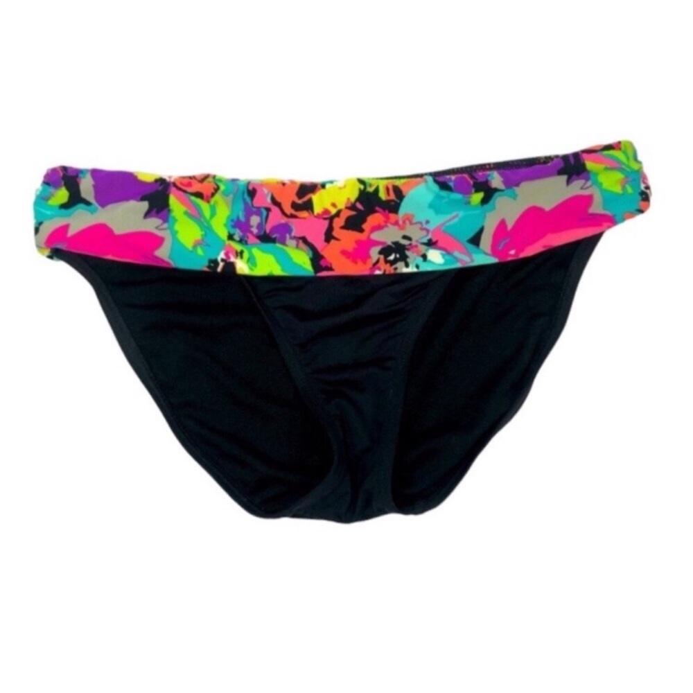 Kenneth Cole from Dillards Women’s Sz M Black w Floral Band Bikini Bottom only